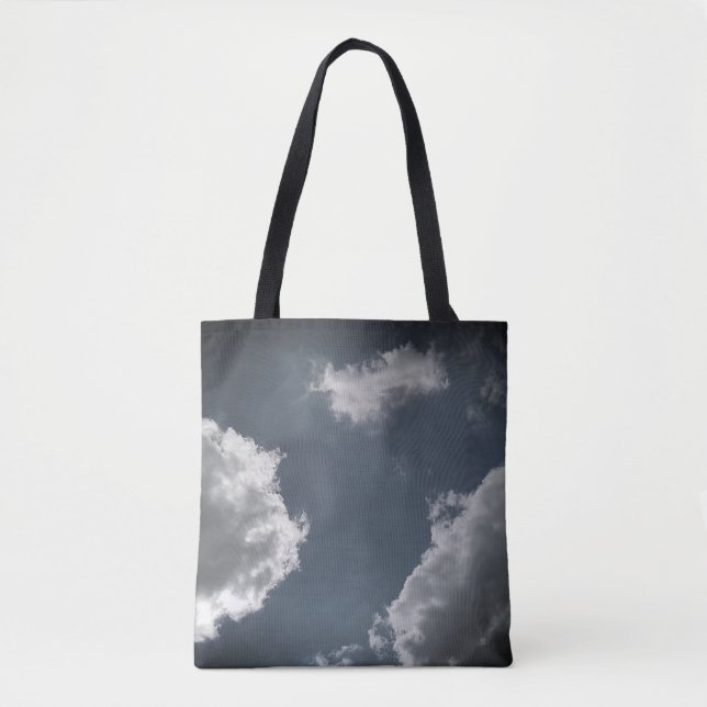 Tote Bag Nuages gris (Devant)