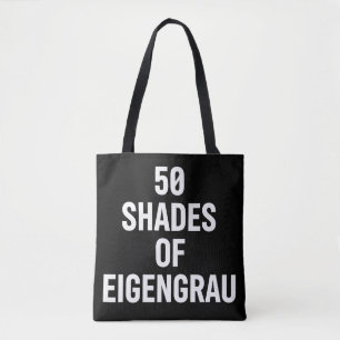Tote Bag Nuances de Eigenrau Design de Texte Minimaliste