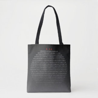 Tote Bag Nuances de pi : Plus de 750 chiffres commençant