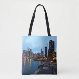 Tote Bag Nuit À Navy Pier