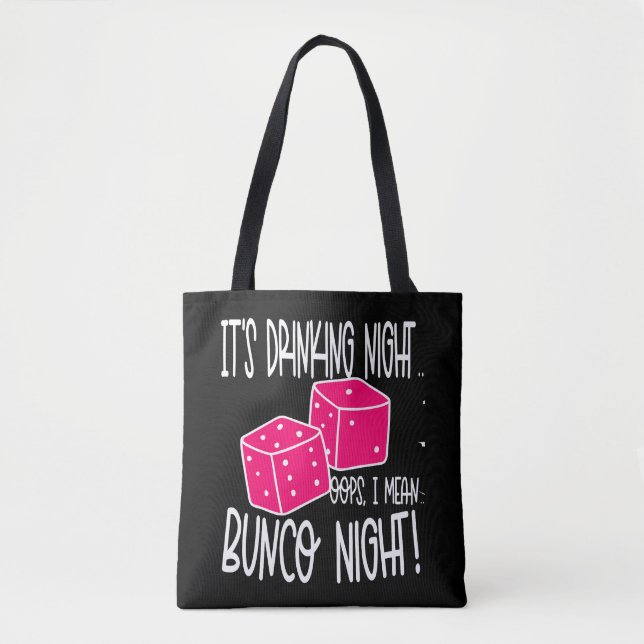 Tote Bag Nuit de Bunco Boisson Drôle (Devant)