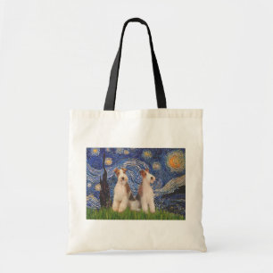 Tote Bag Nuit étoilée - Deux radiomessaires à fil
