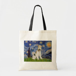 Tote Bag Nuit étoilée - Fox-Terrier à poil dur (M)