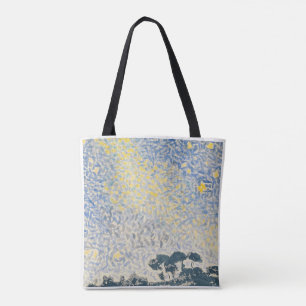 Tote Bag Nuit étoilée inspirée de Van Gogh, esthétique arti