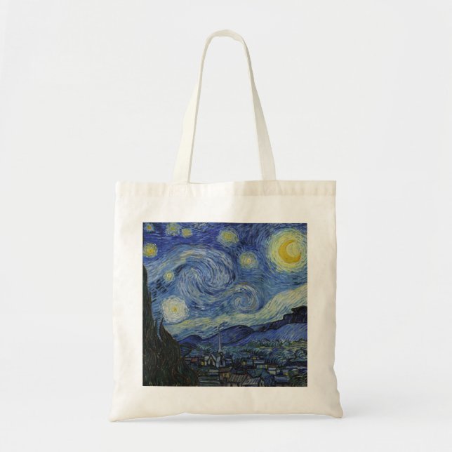 Tote Bag "Nuit étoilée" par Van Gogh (Devant)