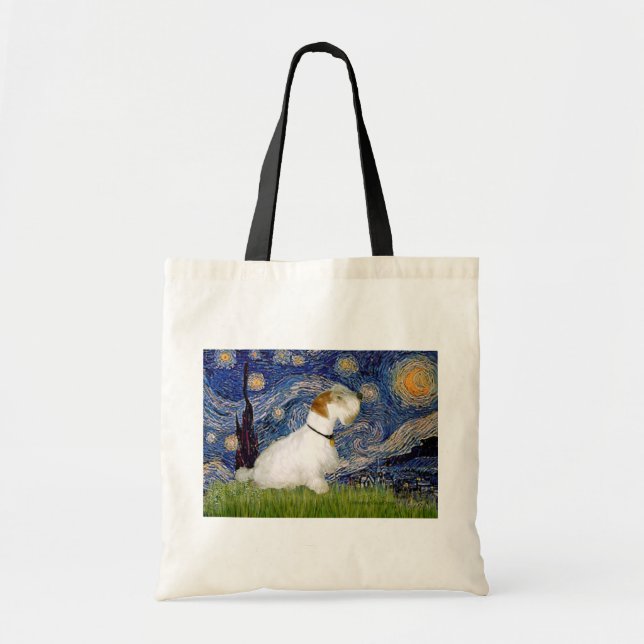 Tote Bag Nuit étoilée - Sealyham Terrier (L) (Devant)