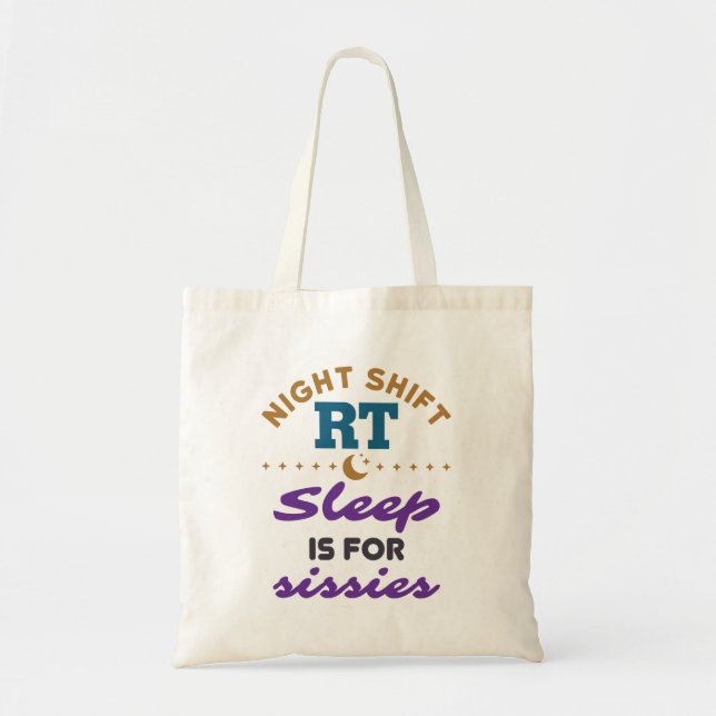 Tote Bag Nuit Shift RT Thérapie respiratoire (Devant)