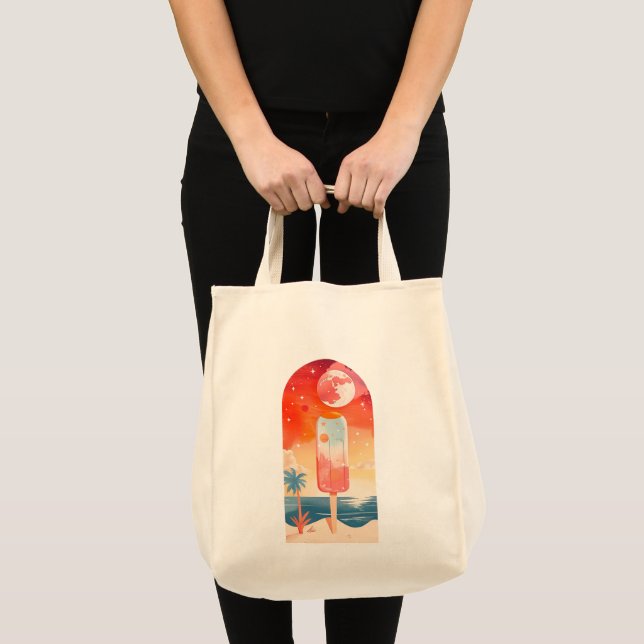 Tote Bag Nuit tropicale estivale étoilée (Devant (produit))