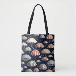 Tote Bag Nuits de Plage sous la Pluie