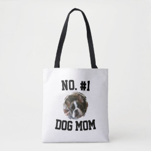 Tote Bag Numéro 1 chien Maman Maman Fête des Mères Amateurs