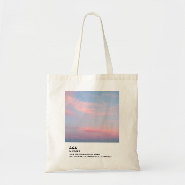 Tote Bag Numéro d'ange, support - Numéro d'ange 444 (Devant)