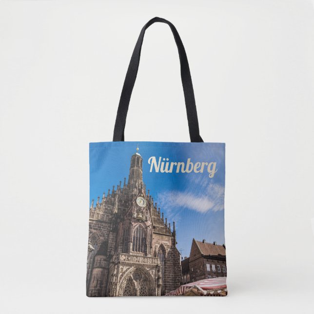 Tote Bag Nuremberg Hauptmarkt Nürnberg Bavière Allemagne (Devant)