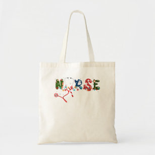 Tote Bag Nurse Christmas Toxits For Women Holiday Nursing C