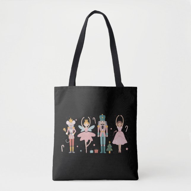Tote Bag Nutcracker Christmas Ballet Cute Holiday (Devant)