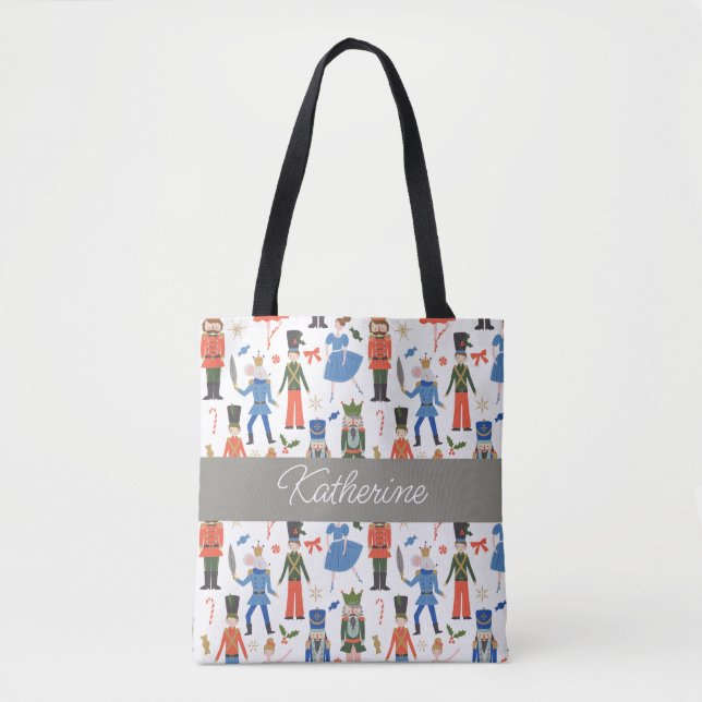Tote Bag Nutcracker mignon Noël personnalisé (Devant)