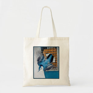 Tote Bag Nuthatch à poitrine blanche en neige - Photo origi