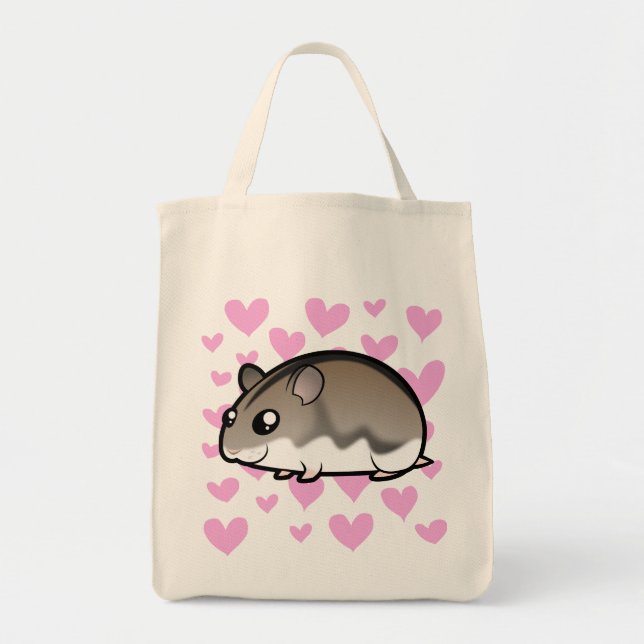 Tote Bag Nwarf Hamster Love (Devant)