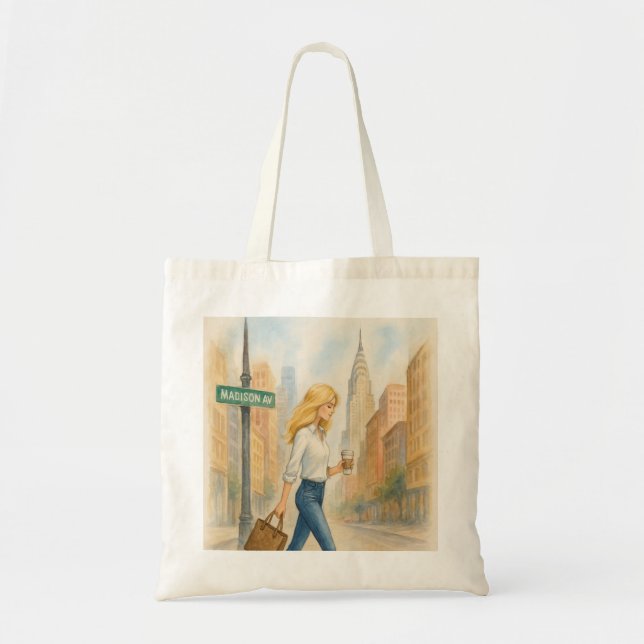 Tote Bag NYC Girl sur UES (Devant)