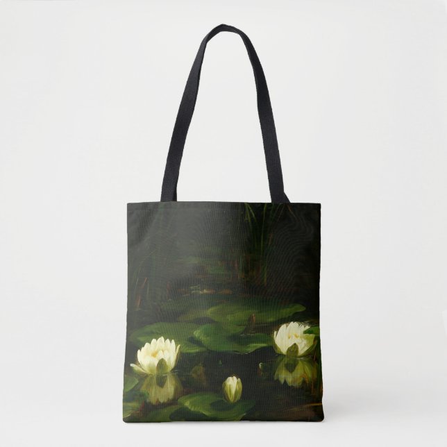Tote Bag Nymphéas blancs par Anthonore Christensen (Devant)