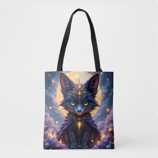 Tote Bag Nyx – Gardien du Clair de Lune.  (Devant)