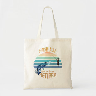 Tote Bag 🎣 👜 "O-Fish-Ally Retraité : Catching Dreams Four