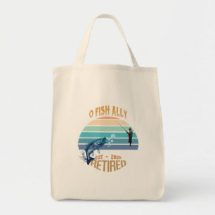 Tote Bag 🎣 👜 "O-Fish-Ally Retraité : Catching Dreams Four