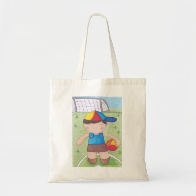 Tote Bag O Menino de Boné e a Bola (Devant)