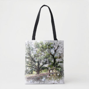Tote Bag *~* Oak en direct New Orleans Vivant des chênes pe