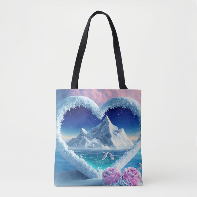 Tote Bag Oasis d'amour arctique (Devant)