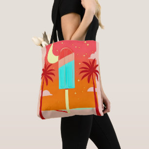 Tote Bag Oasis de glace de palme d'été étoile