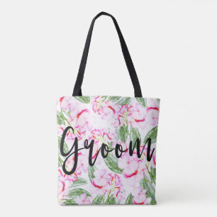 Tote Bag Oasis tropical botanique rose vert GROOM / M.