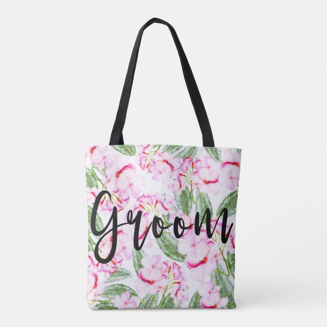 Tote Bag Oasis Tropical Botanique Vert Rose GROOM / M. (Dos)