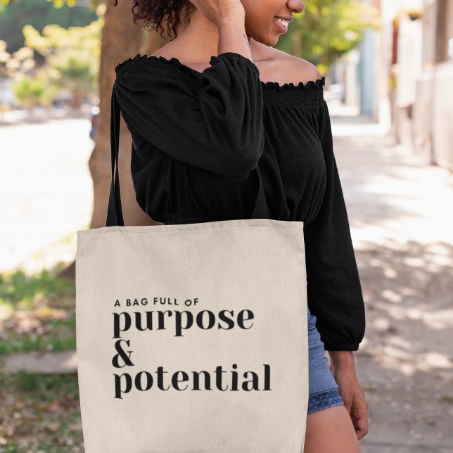 Tote Bag Objectif et potentiel Donner du pouvoir au Cool in (Shop now and carry your aspirations with pride!)