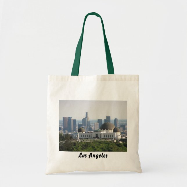 Tote Bag Observatoire de Griffith et Los Angeles du centre (Devant)
