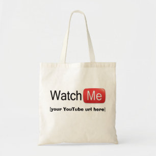 Tote Bag Observez-moi sur YouTube (de base)