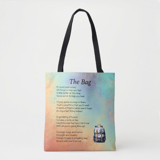 Tote Bag Obtenez bien Poem (Devant)