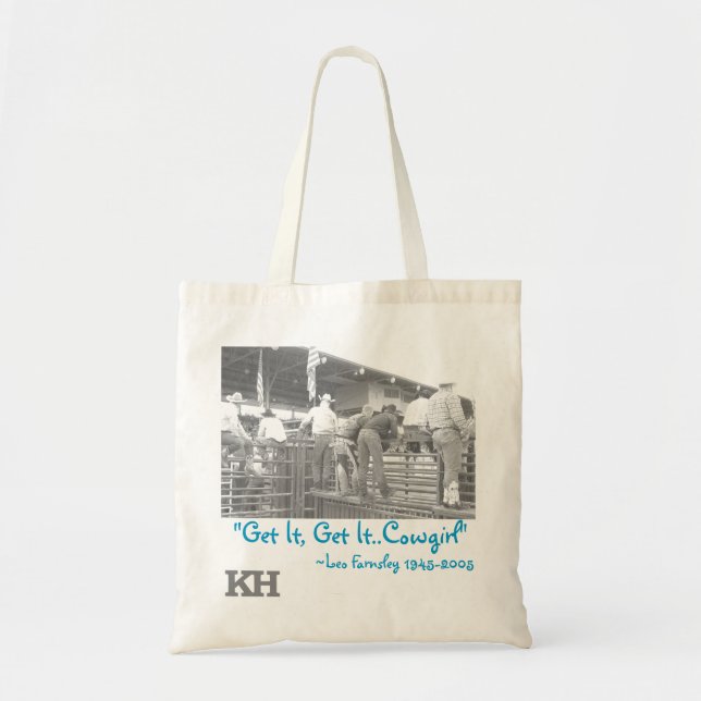 Tote Bag Obtenez-le lui obtiennent le rodéo Fourre-tout de (Devant)