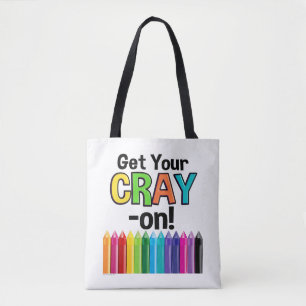 Tote Bag Obtenez votre Cray sur le professeur d'art fou de