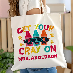 Tote Bag Obtenez Votre Crayon Sur Drôle Enseignant Personna