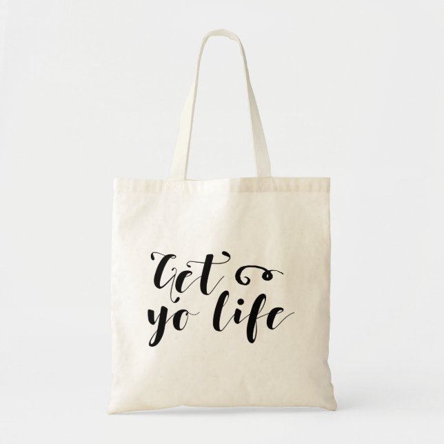 Tote Bag Obtenez votre typographie de vie (Devant)