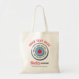 Tote Bag Obtenez vous ce que vous obtenez à rétro sagesse
