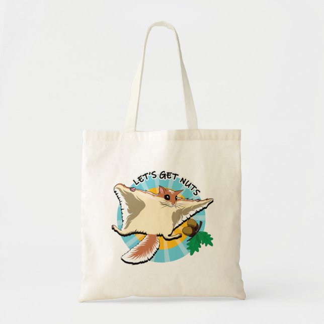 Tote Bag Obtenons des noix - Écureuil volant (Devant)