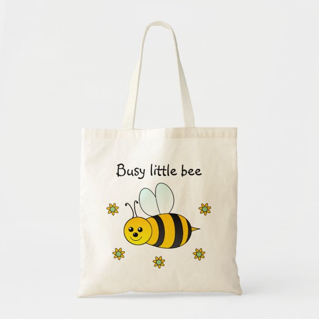 Tote Bag Occupé Bee Personnalisé (Devant)
