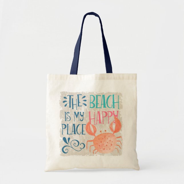 Tote Bag Ocean Adventure | Plage de mer tropicale Joyeux cr (Devant)