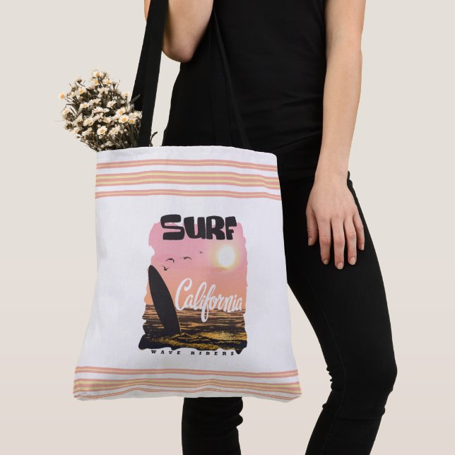Tote Bag Ocean Escape : Sunset Serenity (De près)