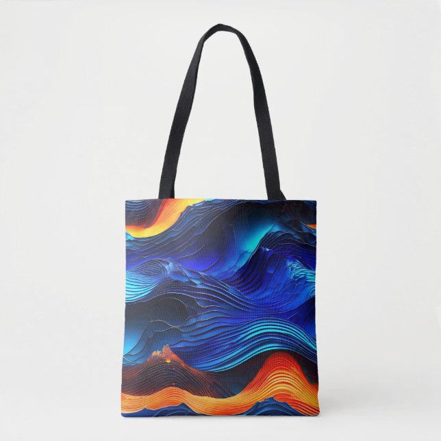 Tote Bag Ocean Lava "Aquaflame" (Devant)