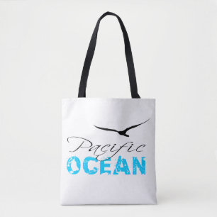 Tote Bag Océan Pacifique Blanc personnalisable