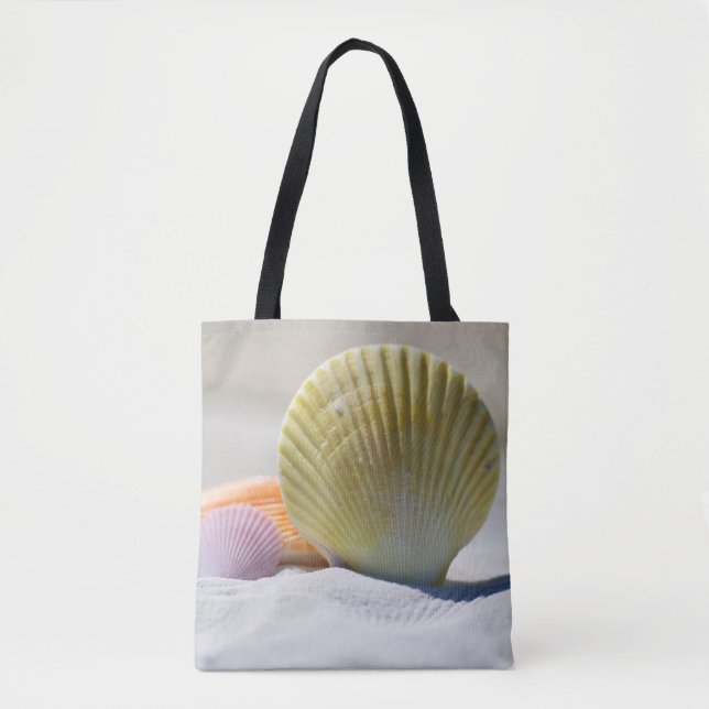 Tote Bag Ocean Seashell sur le design de plage côtière (Devant)