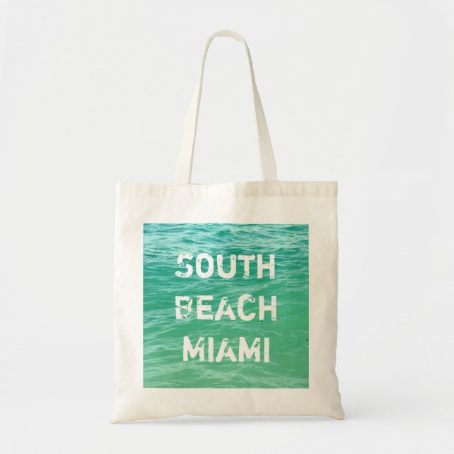 Tote Bag Ocean, South Beach Miami (Devant)