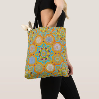 Tote Bag Octo brightener arabesque maure style tangerine